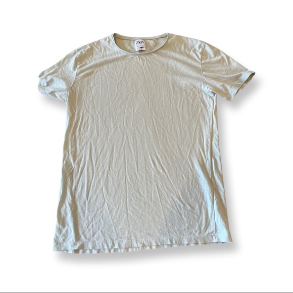 Zara Deluxe Soft Green Oversized T Shirt - Picture 2 of 3